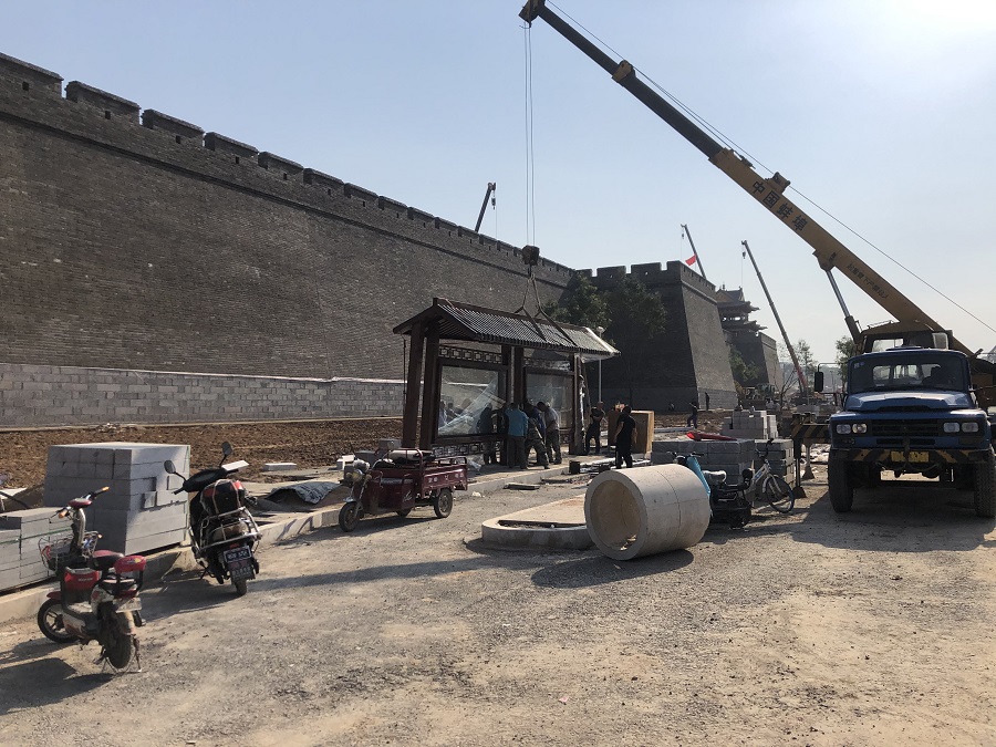 候車亭安裝圖 候車亭安裝圖