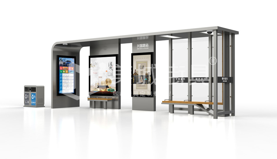 候車亭效果圖 候車亭效果圖